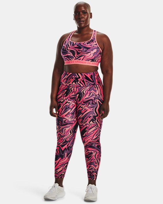 Leggings HeatGear® No-Slip Waistband Ankle da donna, Pink, pdpMainDesktop image number 2